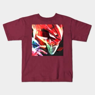 CYBERVILLAIN BLAZE EVIL RED RANGER IS THE GOAT PRBM Kids T-Shirt